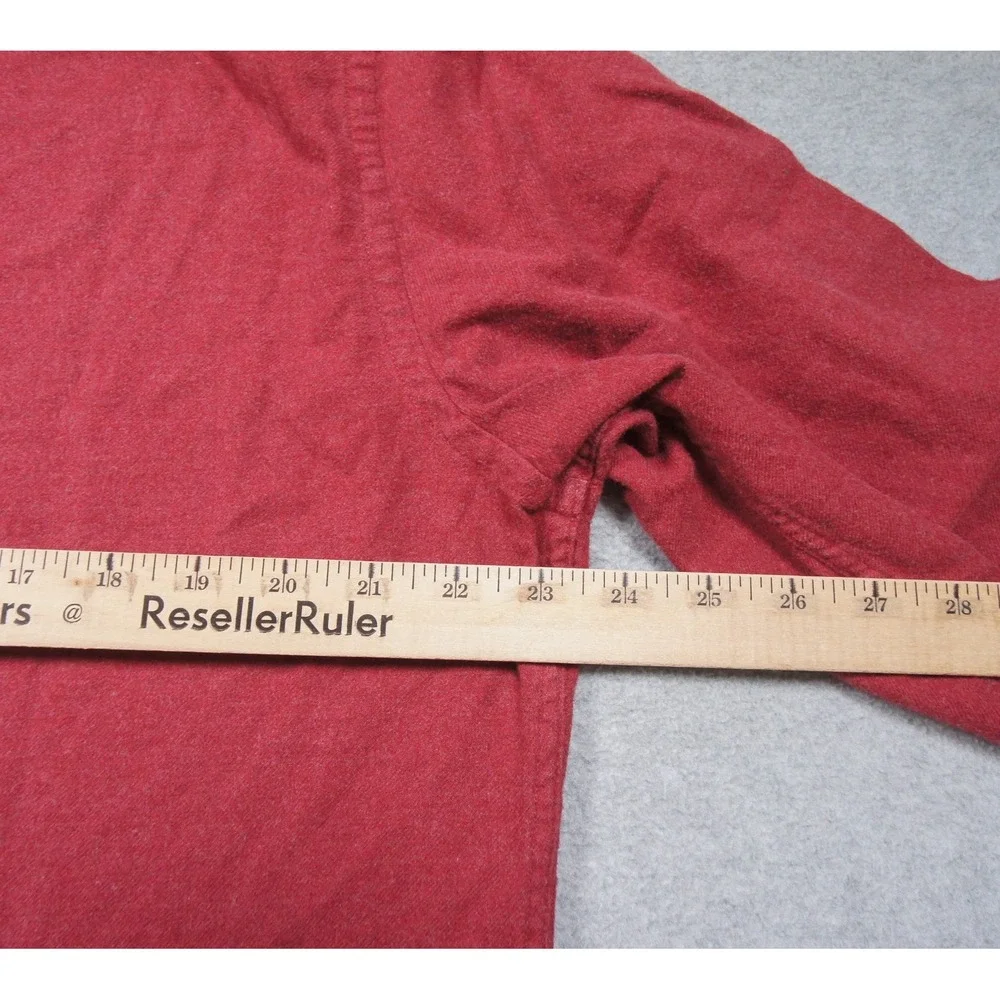 UNTUCKit Shirt Mens Large Red Button Up Long Sleeve Collared Sherwood Adult